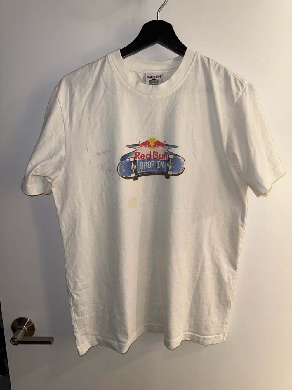Mulch Red Bull Drop In Florida Tour T-Shirt Size M Signed by Jamie Foy